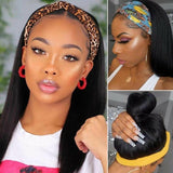 Silky Straight Headband Wig