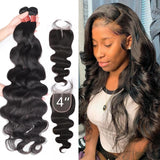 Body Wave (Peruvian) Bundles With Closure