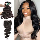 Body Wave (Peruvian) Bundles With Closure